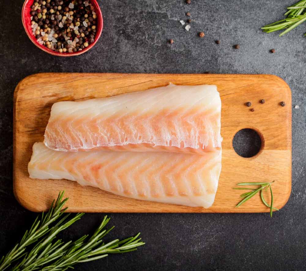 Филе трески без кожи Global fish 3,4кг (корабельная заморозка)